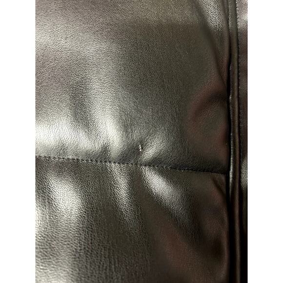 Zara Faux Leather Puffer Vest Size Small - Picture 6 of 7